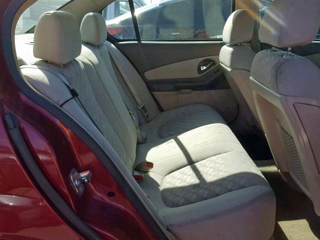 1G1ZT54835F148992 - 2005 CHEVROLET MALIBU LS BURGUNDY photo 6