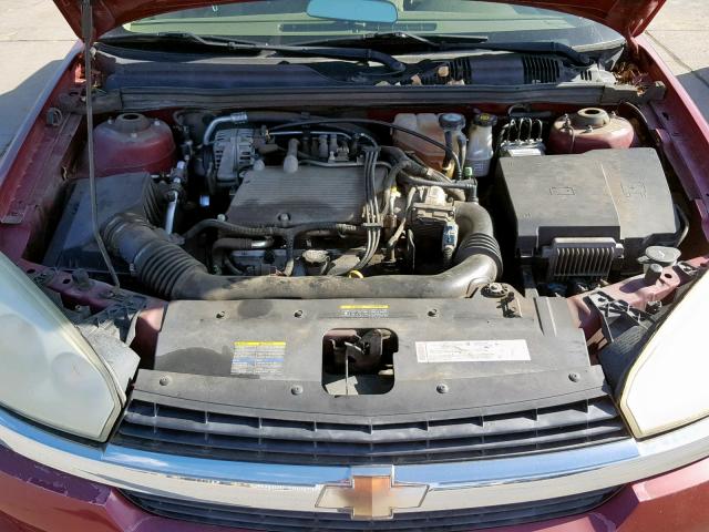 1G1ZT54835F148992 - 2005 CHEVROLET MALIBU LS BURGUNDY photo 7