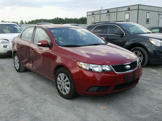 KNAFU4A24A5104336 - 2010 KIA FORTE EX RED photo 1