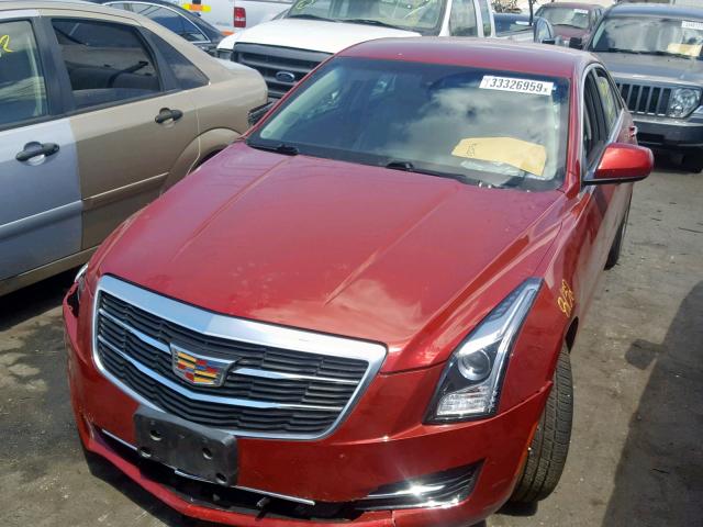 1G6AA5RX2G0194798 - 2016 CADILLAC ATS RED photo 2