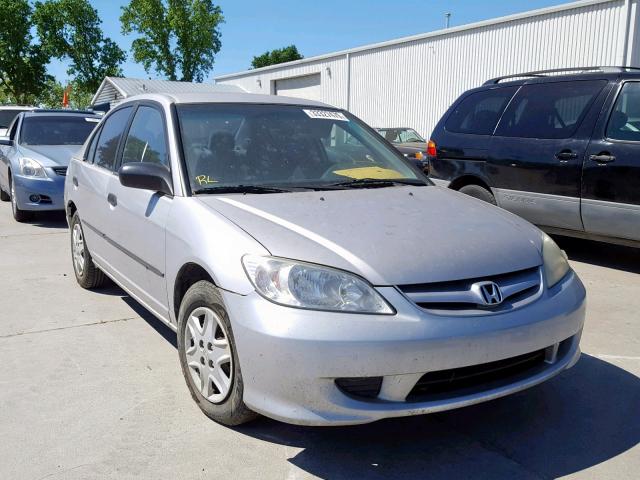 1HGES16345L008150 - 2005 HONDA CIVIC DX V SILVER photo 1