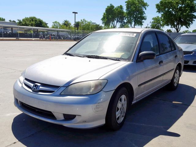 1HGES16345L008150 - 2005 HONDA CIVIC DX V SILVER photo 2