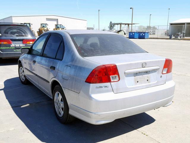 1HGES16345L008150 - 2005 HONDA CIVIC DX V SILVER photo 3