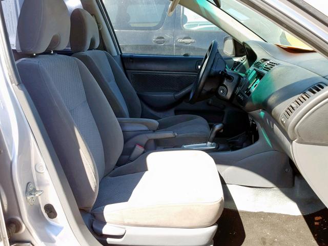 1HGES16345L008150 - 2005 HONDA CIVIC DX V SILVER photo 5