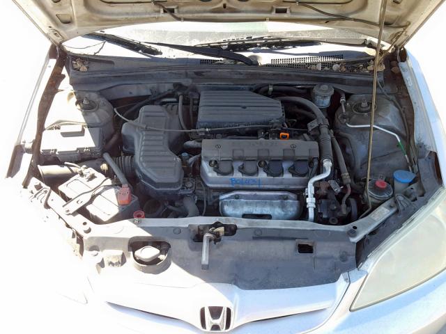 1HGES16345L008150 - 2005 HONDA CIVIC DX V SILVER photo 7