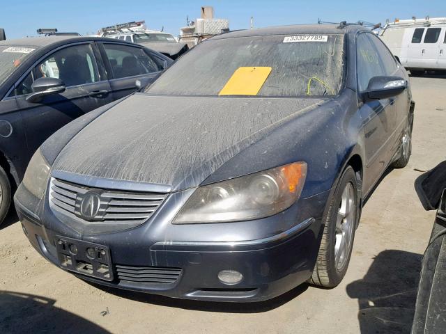 JH4KB16506C010898 - 2006 ACURA RL BLACK photo 2