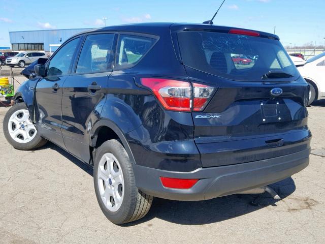 1FMCU0F72HUB99316 - 2017 FORD ESCAPE S BLACK photo 3