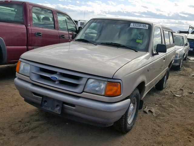 1FTCR10A6VUC29302 - 1997 FORD RANGER BEIGE photo 2