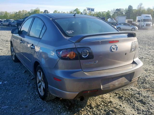 JM1BK323461453780 - 2006 MAZDA 3 S GRAY photo 3