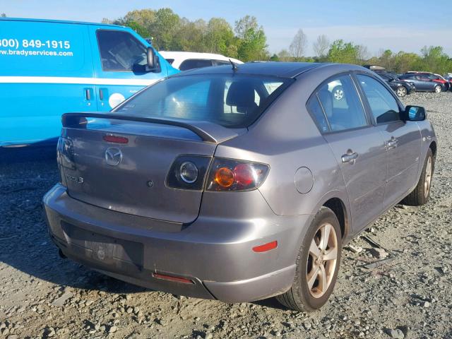 JM1BK323461453780 - 2006 MAZDA 3 S GRAY photo 4