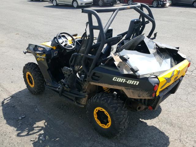 3JBKXLP1XCJ002753 - 2012 CAN-AM COMMANDER YELLOW photo 3