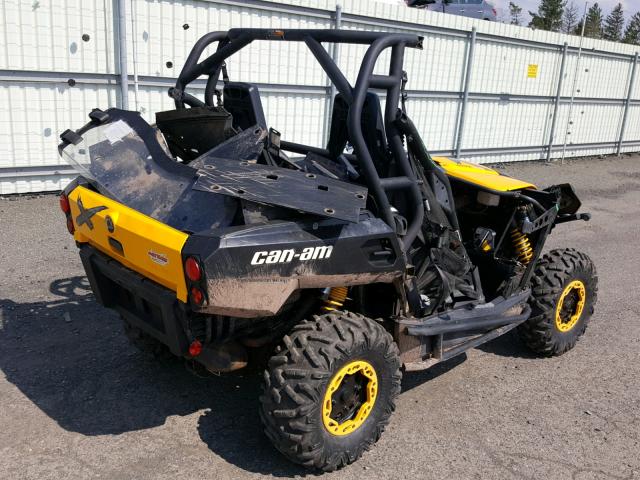 3JBKXLP1XCJ002753 - 2012 CAN-AM COMMANDER YELLOW photo 4