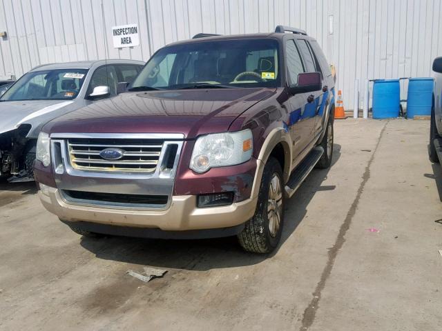 1FMEU74896UA13717 - 2006 FORD EXPLORER E MAROON photo 2