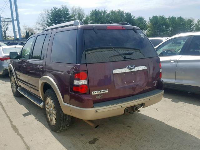 1FMEU74896UA13717 - 2006 FORD EXPLORER E MAROON photo 3