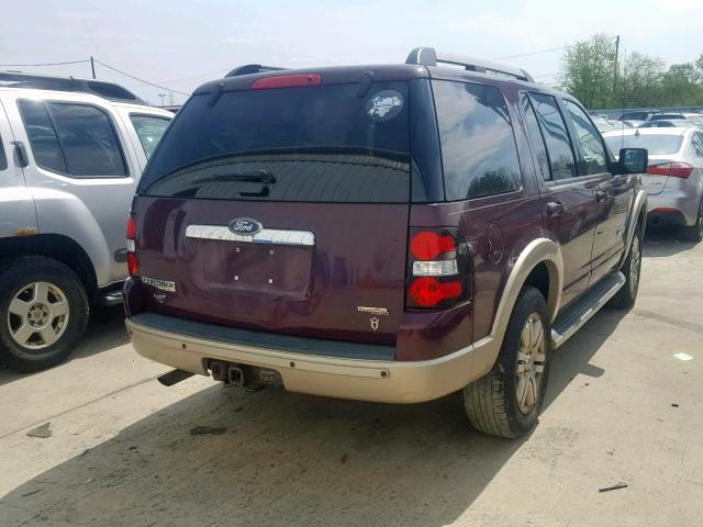 1FMEU74896UA13717 - 2006 FORD EXPLORER E MAROON photo 4