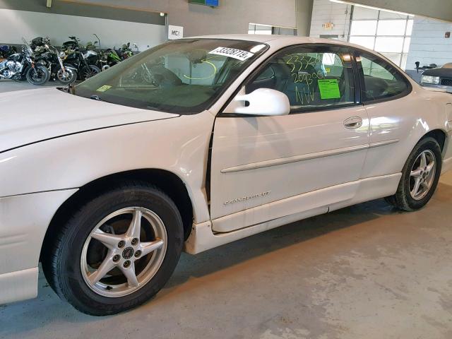 1G2WP12K92F109717 - 2002 PONTIAC GRAND PRIX WHITE photo 9