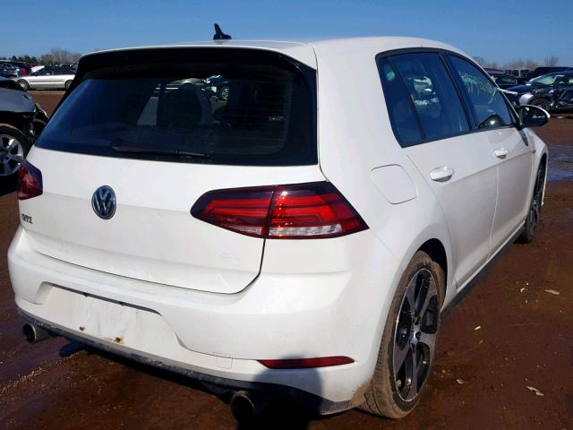 3VW447AU1JM295184 - 2018 VOLKSWAGEN GTI S/SE WHITE photo 4