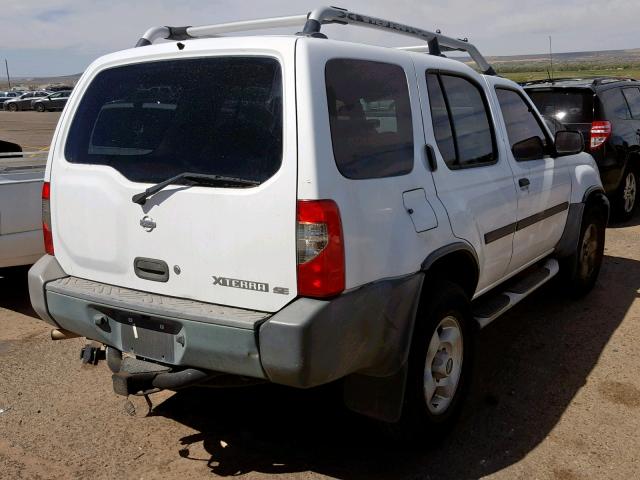 5N1ED28T71C540882 - 2001 NISSAN XTERRA XE WHITE photo 4