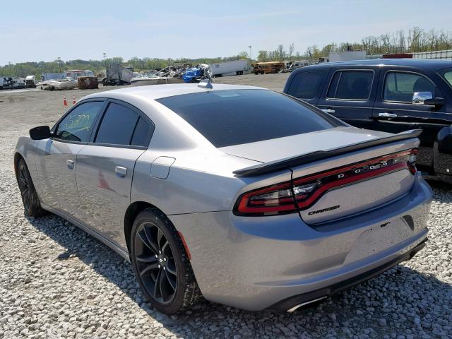 2C3CDXHG7HH579043 - 2017 DODGE CHARGER SX SILVER photo 3