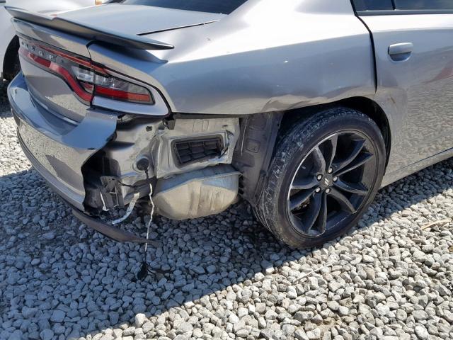 2C3CDXHG7HH579043 - 2017 DODGE CHARGER SX SILVER photo 9