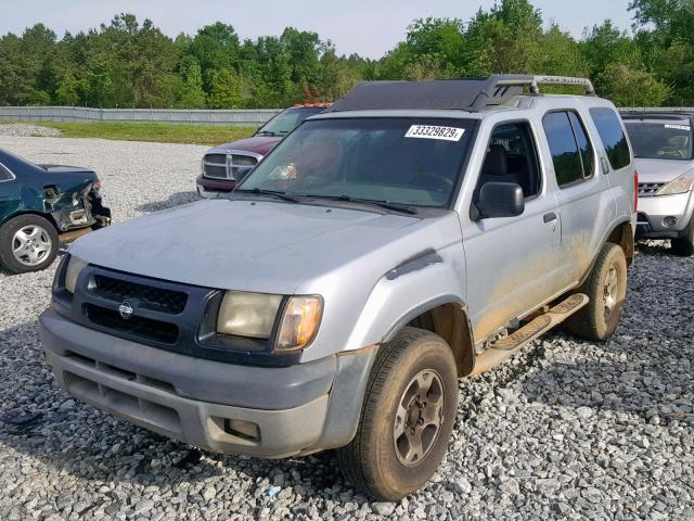 5N1ED28T3YC568964 - 2000 NISSAN XTERRA XE SILVER photo 2