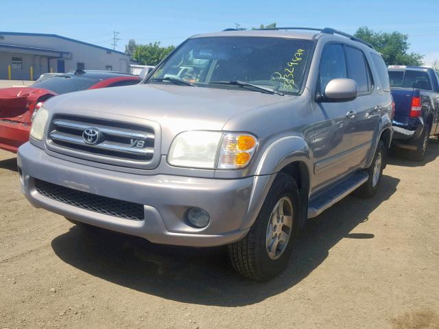 5TDZT38A02S085659 - 2002 TOYOTA SEQUOIA LI GRAY photo 2