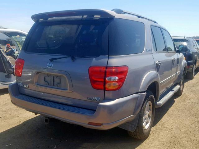 5TDZT38A02S085659 - 2002 TOYOTA SEQUOIA LI GRAY photo 4