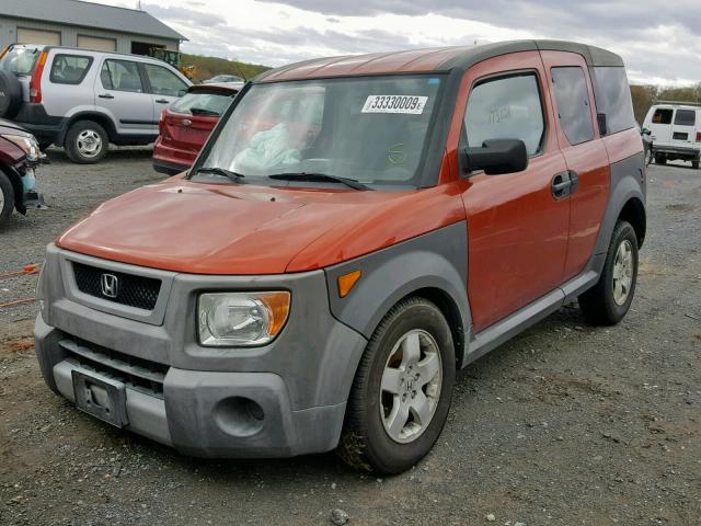 5J6YH28635L004379 - 2005 HONDA ELEMENT EX ORANGE photo 2