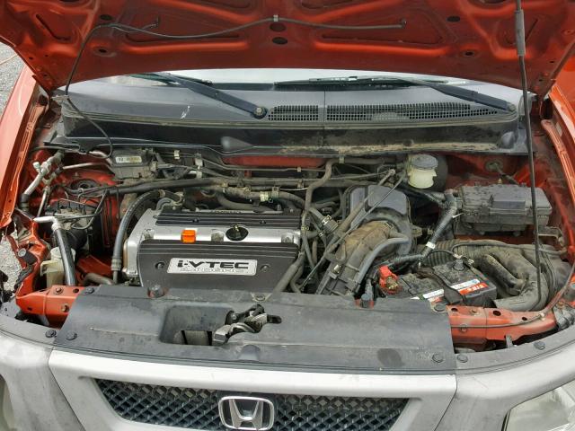 5J6YH28635L004379 - 2005 HONDA ELEMENT EX ORANGE photo 7