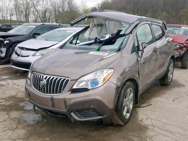 KL4CJESB4EB782489 - 2014 BUICK ENCORE BROWN photo 2