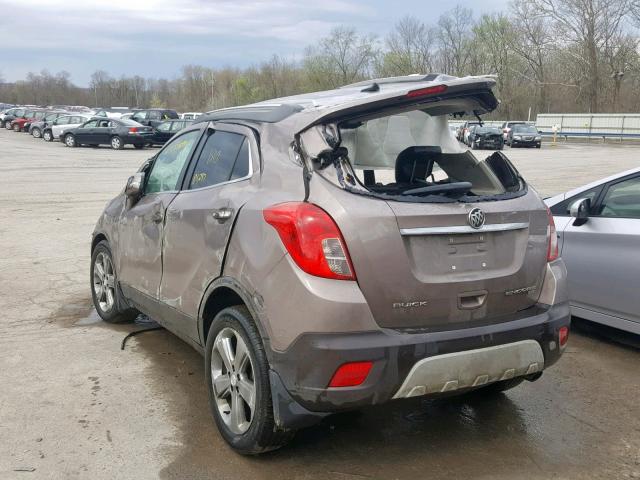 KL4CJESB4EB782489 - 2014 BUICK ENCORE BROWN photo 3