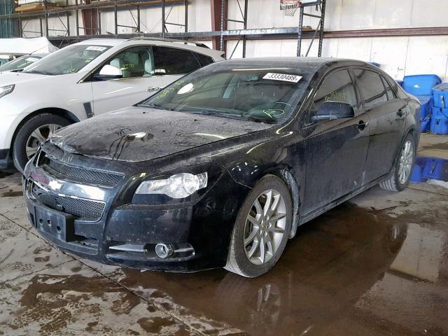 1G1ZE5EB9AF210524 - 2010 CHEVROLET MALIBU LTZ BLACK photo 2