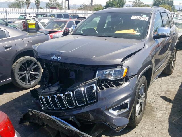 1C4RJEBG4JC430528 - 2018 JEEP GRAND CHER GRAY photo 2