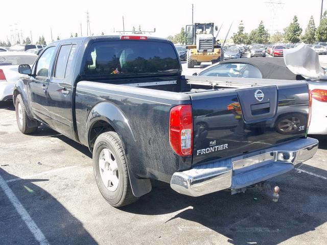 1N6AD09U37C457602 - 2007 NISSAN FRONTIER C BLACK photo 3