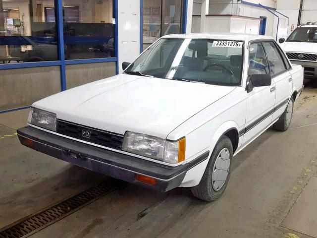 JF1AC43B7FC230664 - 1985 SUBARU GL WHITE photo 2