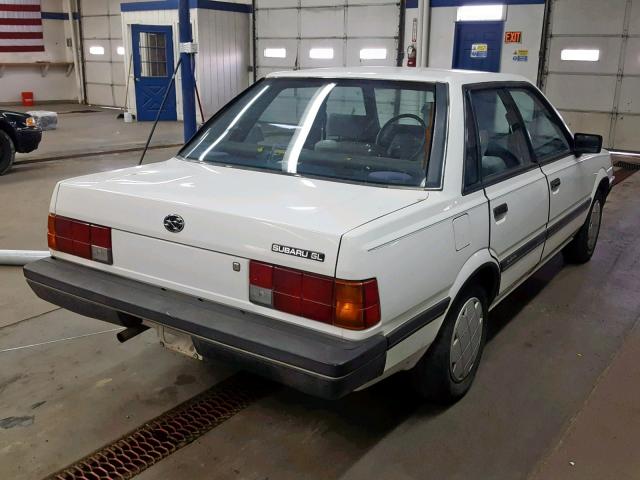 JF1AC43B7FC230664 - 1985 SUBARU GL WHITE photo 4