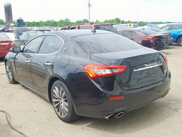 ZAM57XSA7F1141422 - 2015 MASERATI GHIBLI BLACK photo 3