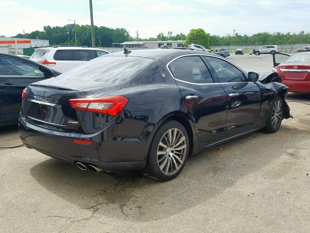 ZAM57XSA7F1141422 - 2015 MASERATI GHIBLI BLACK photo 4