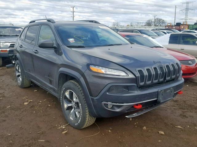 1C4PJMBS4FW647301 - 2015 JEEP CHEROKEE T BLACK photo 1