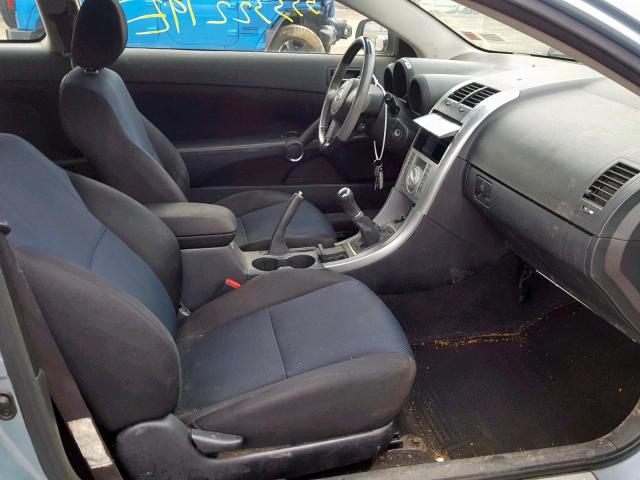 JTKDE177050018123 - 2005 TOYOTA SCION TC BLUE photo 5