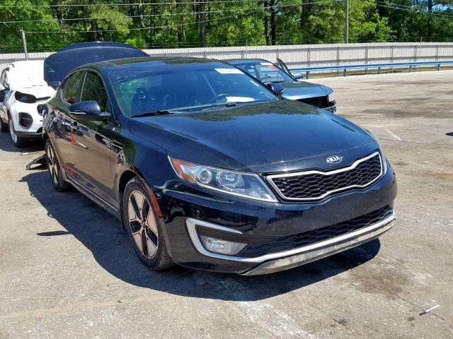 KNAGM4ADXD5058313 - 2013 KIA OPTIMA HYB BLACK photo 1