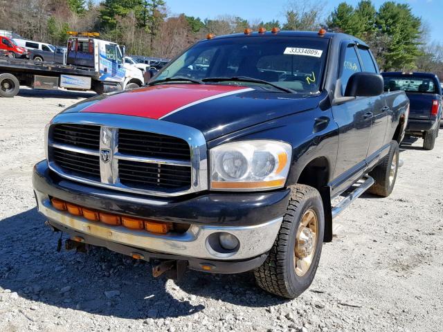 1D7KS28C86J138682 - 2006 DODGE RAM 2500 S BLACK photo 2