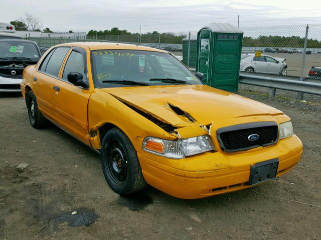 2FABP7AV1BX127504 - 2011 FORD CROWN VICT YELLOW photo 1