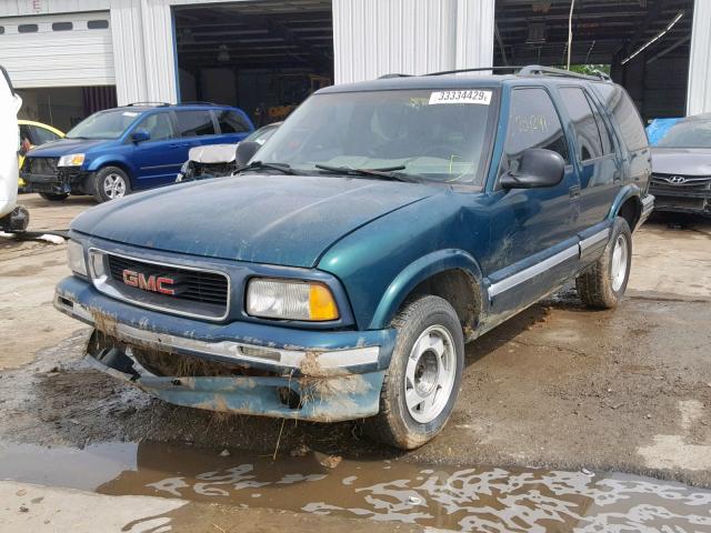 1GKCS13WXT2529580 - 1996 GMC JIMMY GREEN photo 2