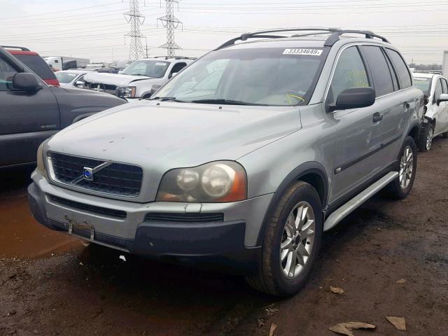 YV1CZ91H431000927 - 2003 VOLVO XC90 T6 SILVER photo 2