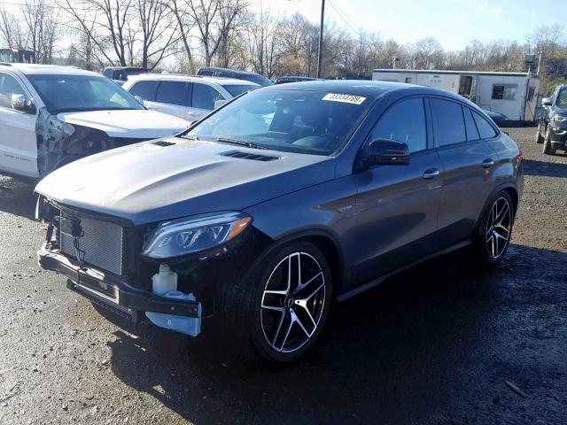 4JGED6EB2JA090315 - 2018 MERCEDES-BENZ GLE COUPE GRAY photo 2