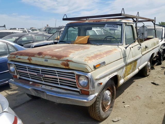 F25HRE71739 - 1969 FORD F-250 WHITE photo 2