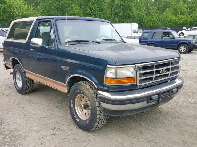 1FMEU15N5SLA50295 - 1995 FORD BRONCO U10 GREEN photo 1