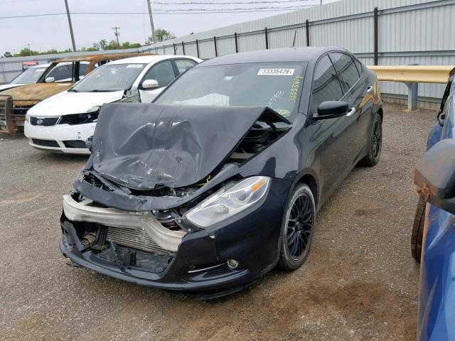 1C3CDFCH2DD347418 - 2013 DODGE DART LIMIT BLACK photo 2