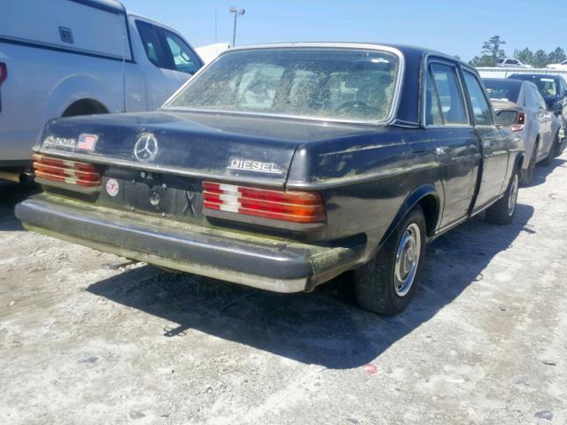 WDBAB23A7DB362141 - 1983 MERCEDES-BENZ 240 D BLACK photo 4